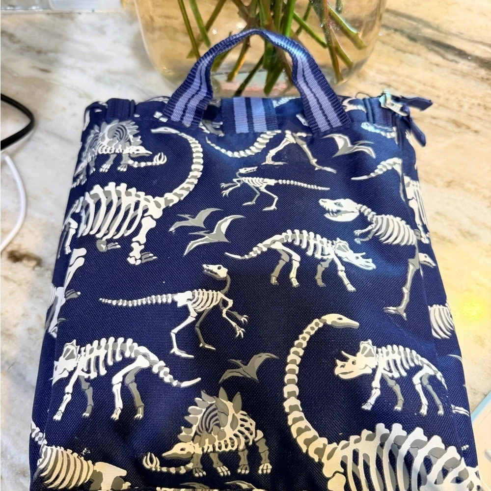 Mackenzie Navy Dino Bones Glow-in-the-Dark Toiletry Bag